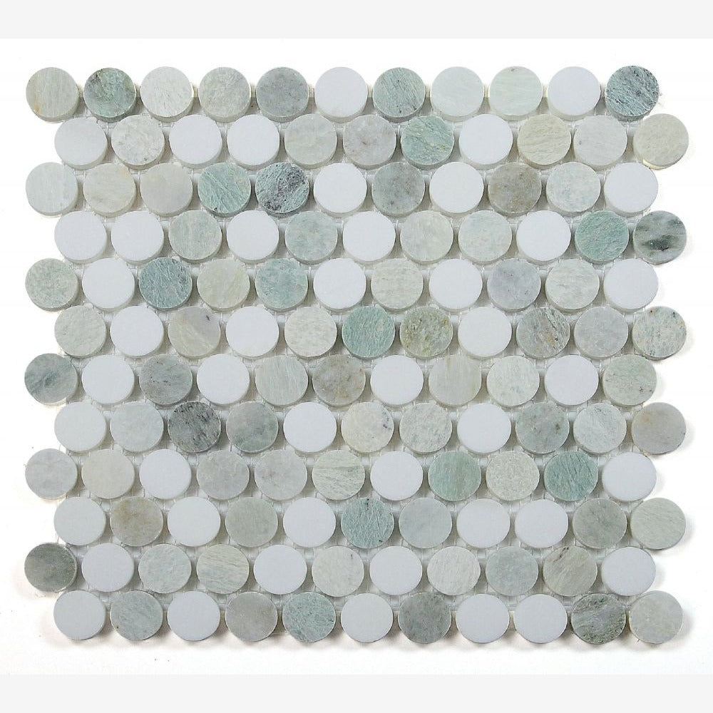 Orbix Marble Green 11x11.75 Mosaic Tile
