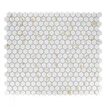 Load image into Gallery viewer, Hulu Hexagon Calacatta Matte 11x12.75 Porcelain Tile
