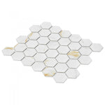 Load image into Gallery viewer, Hulu Hexagon Calacatta Matte 11x12.75 Porcelain Tile
