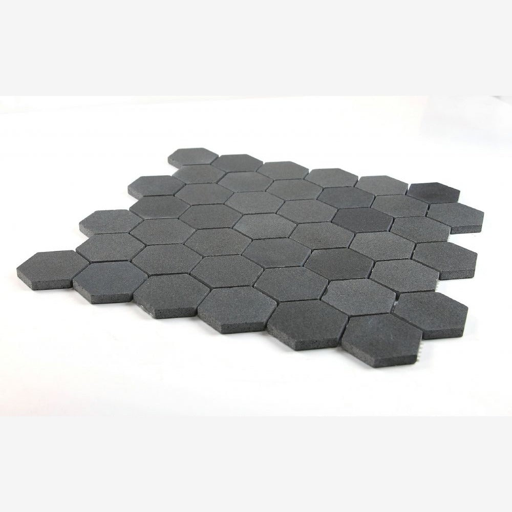 Hexalux Basalt 11.75x12 Mosaic Tile