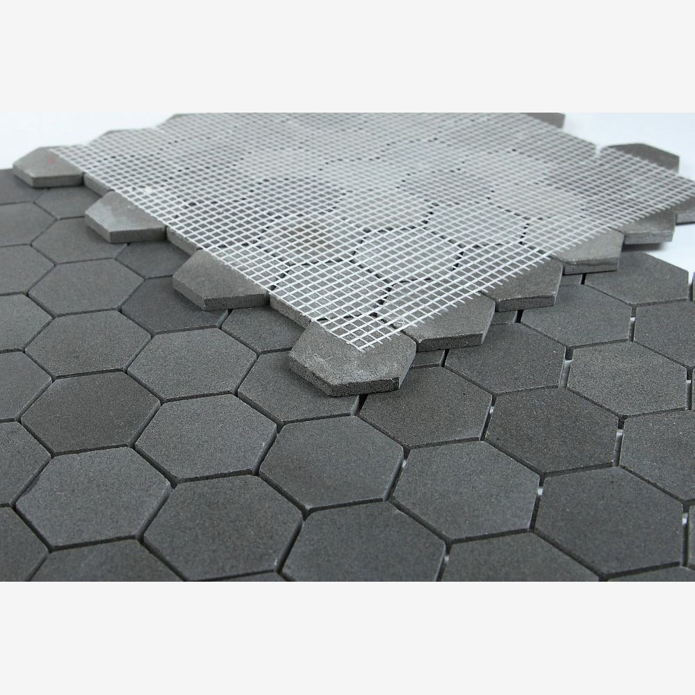 Hexalux Basalt 11.75x12 Mosaic Tile