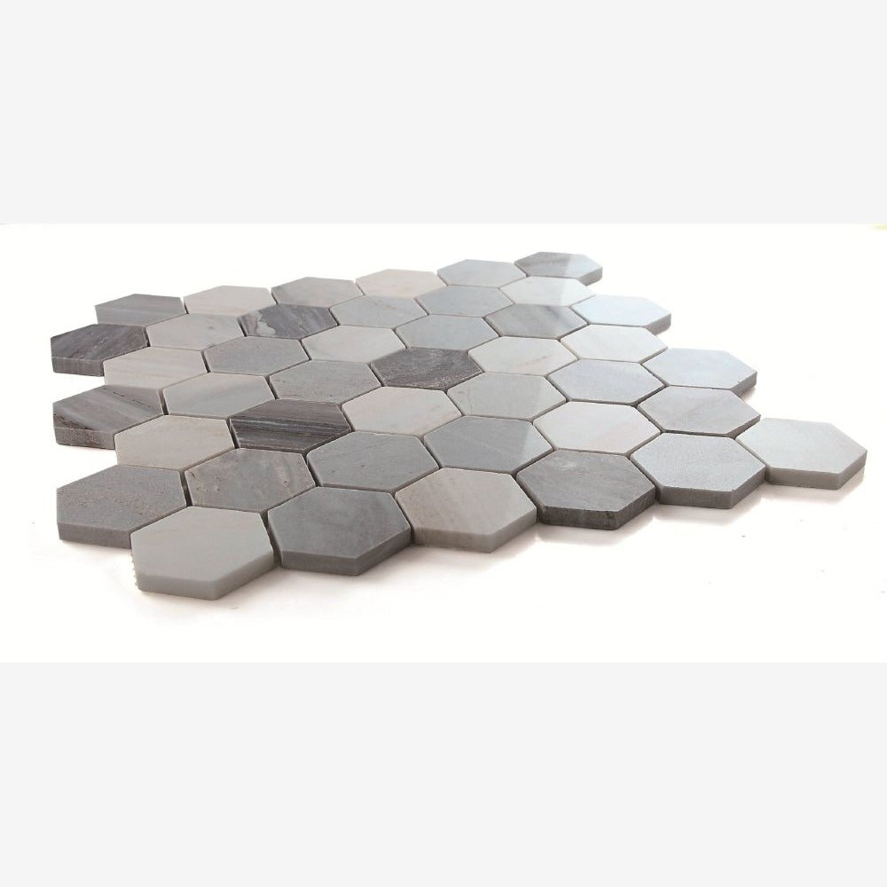 Hexalux Italian Blue 2x2 11.75x12 Mosaic Tile