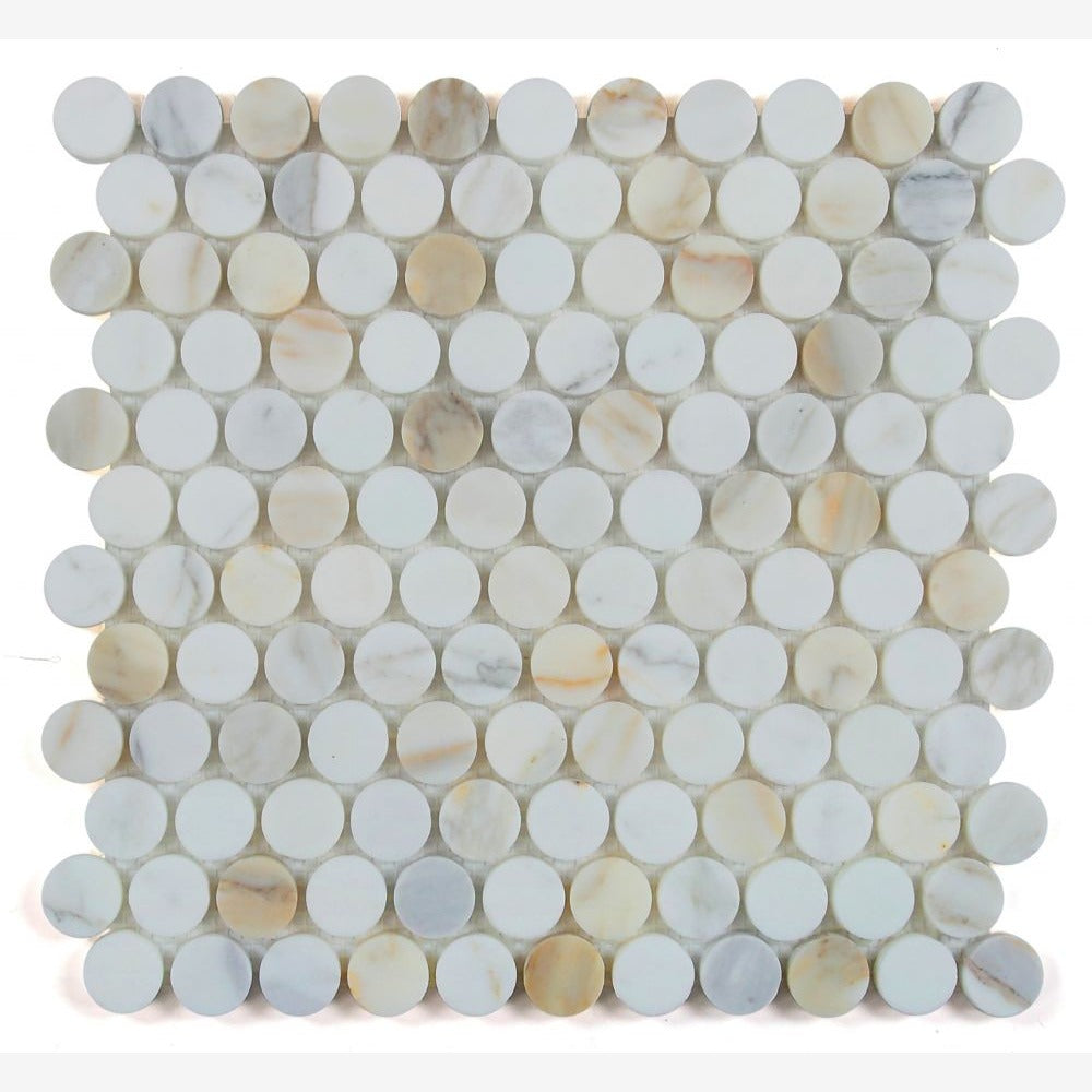 Orbix Marble Calacatta Honed 11x11.75 Mosaic Tile