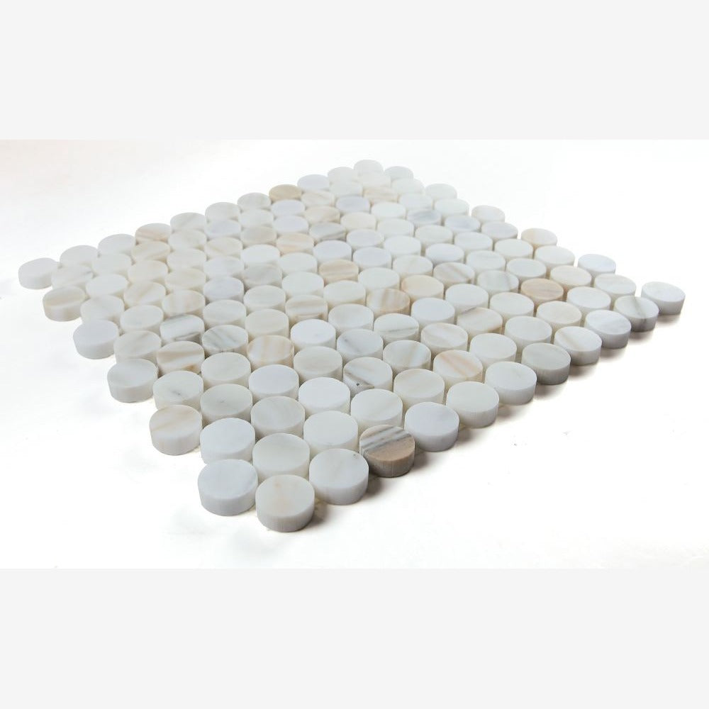 Orbix Marble Calacatta Honed 11x11.75 Mosaic Tile