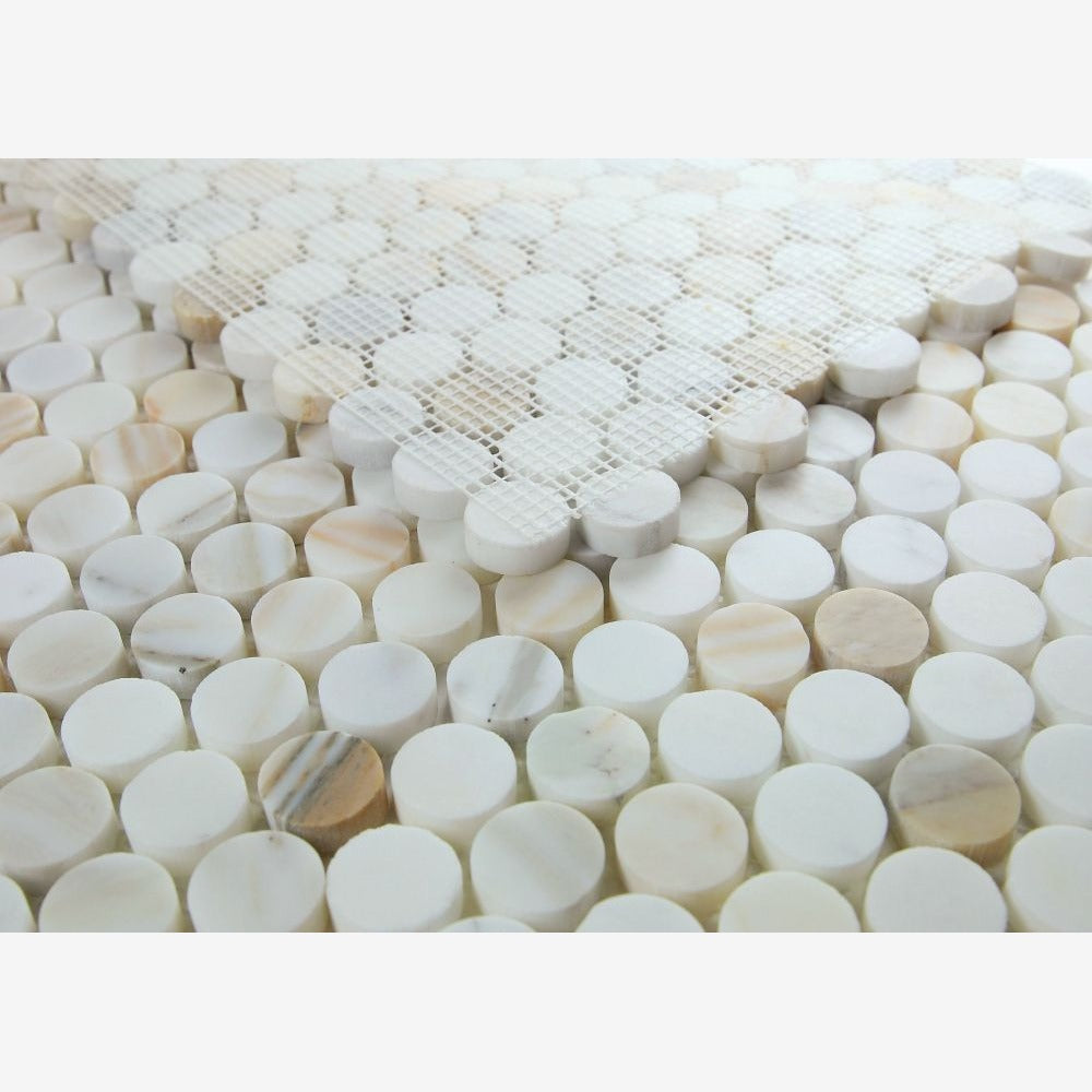 Orbix Marble Calacatta Honed 11x11.75 Mosaic Tile