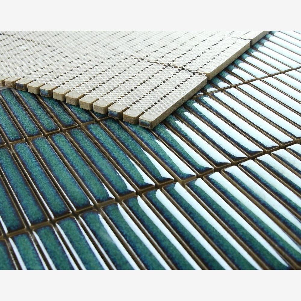 Ethereal Turquoise Band 11x11.5 Porcelain Tile