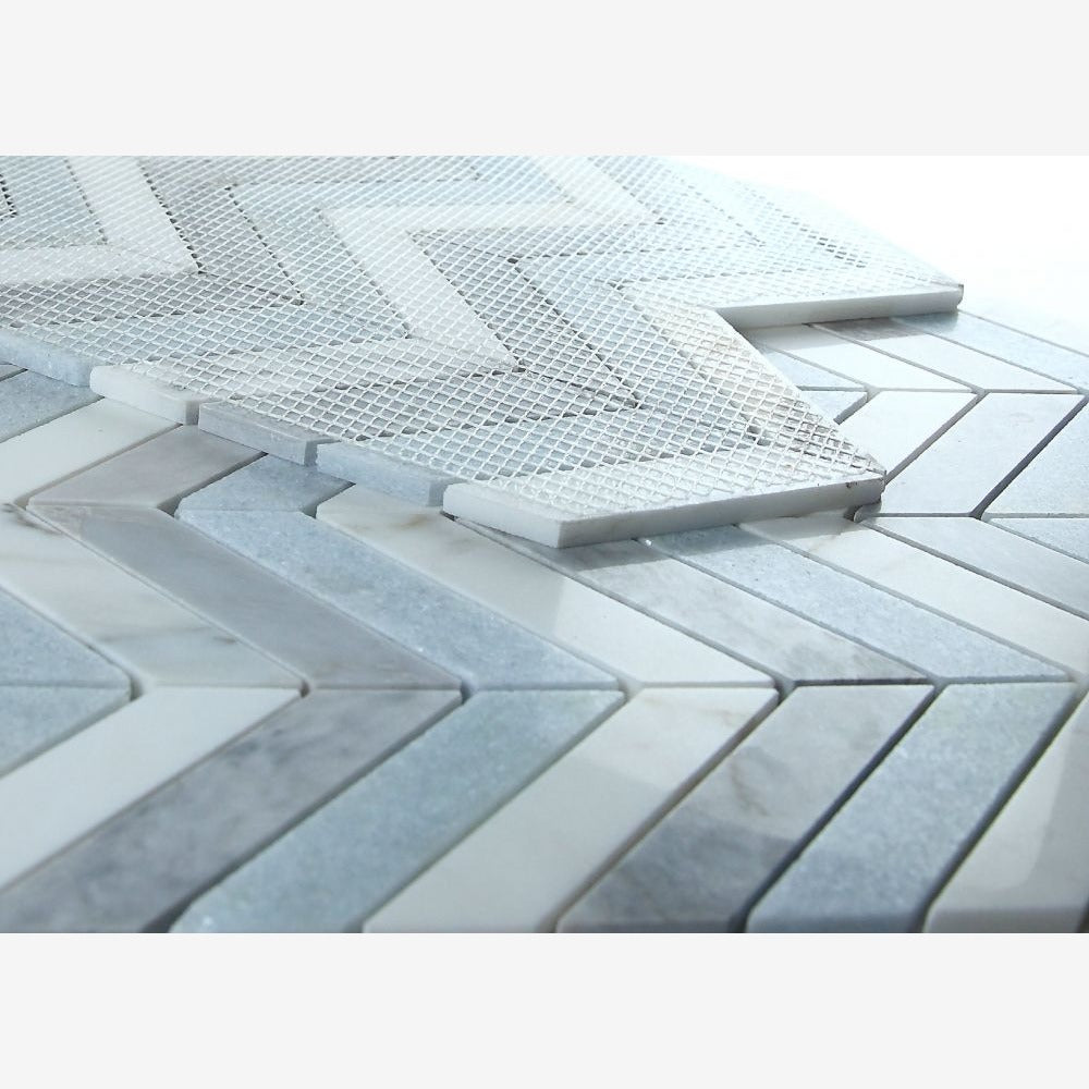 Vector Livid 10.75 x12.25 Marble Mosaic Tile – Tilezz