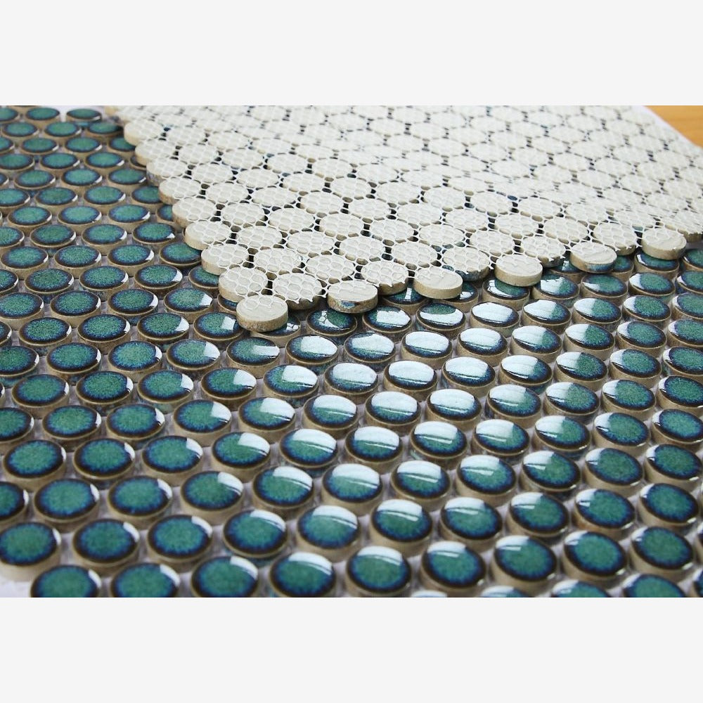 Ono Turquoise 11.5x11.5 Porcelain Tile