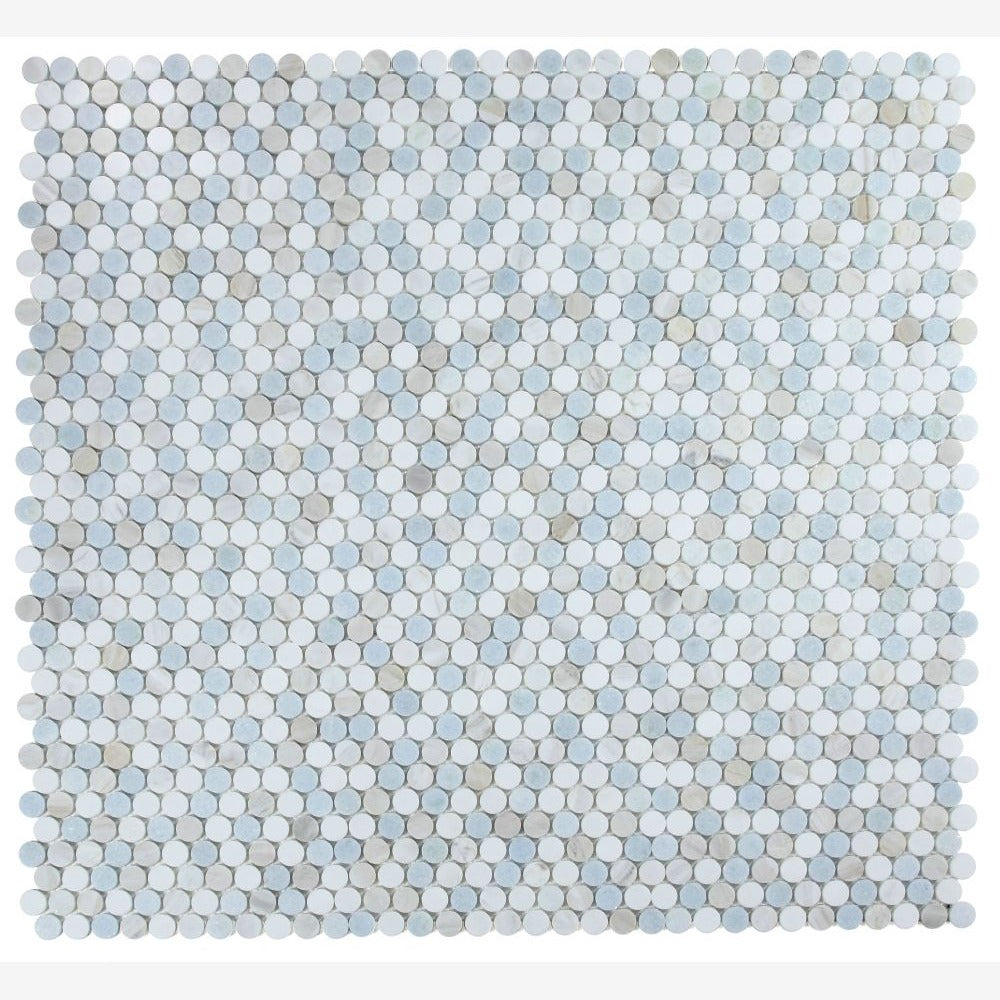Orbix Marble Sky 11x11.75 Mosaic Tile