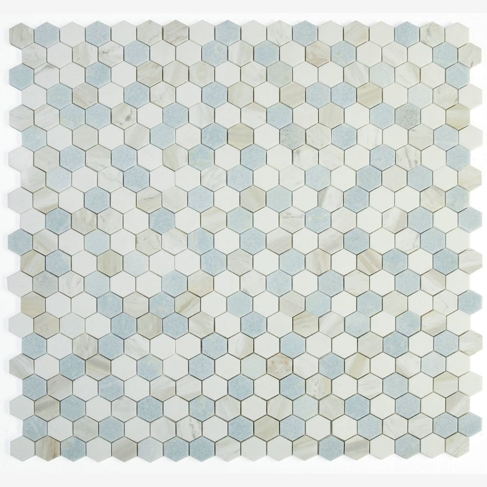 Hexalux Sky 2x2 11.75x12 Mosaic Tile