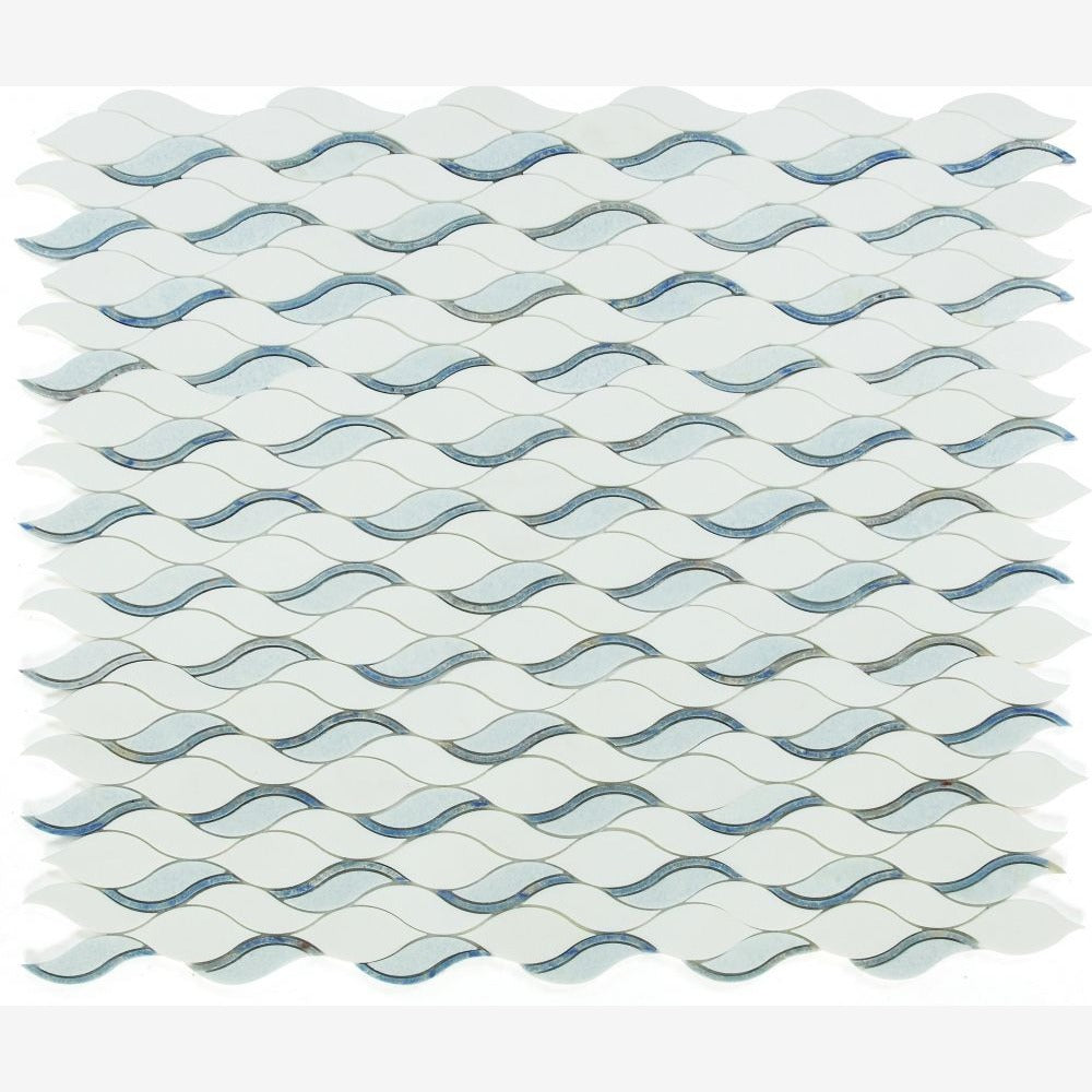 Aegean Royal Sapphire 10.5x11.75 Marble Mosaic Tile - view 3