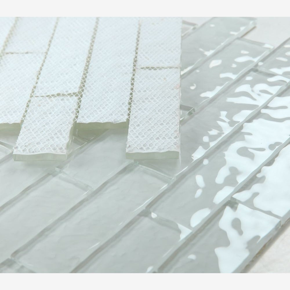 Neolith Clear Grey 11.75x11.75 Glass Mosaic Tile