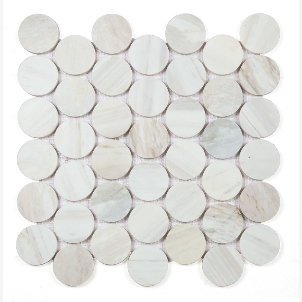 Orbix Marble Large Carrara Honed 2x2 11.75x12 Mosaic Tile