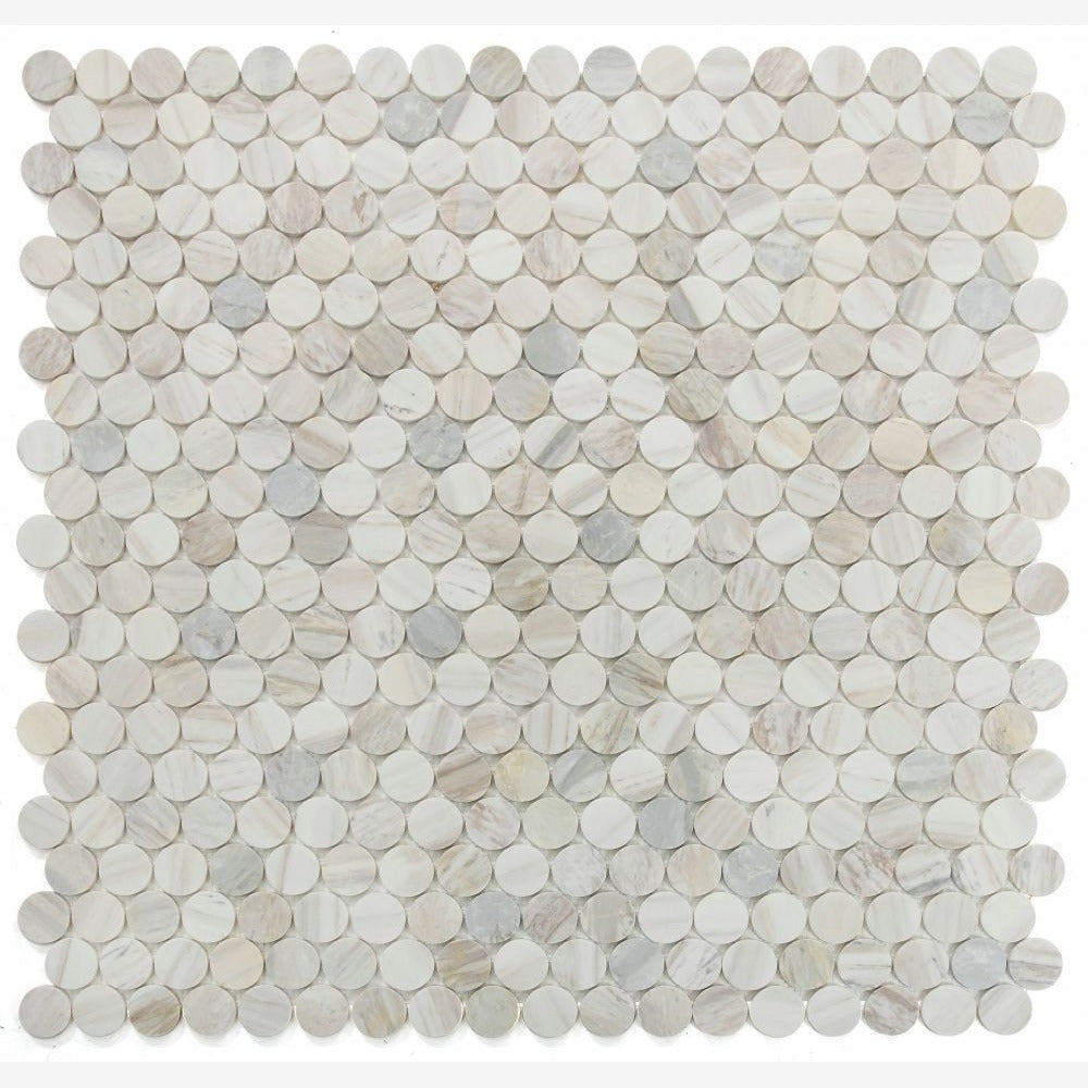 Orbix Marble Large Eura Wood Honed 2x2 11.75x12 Mosaic Tile