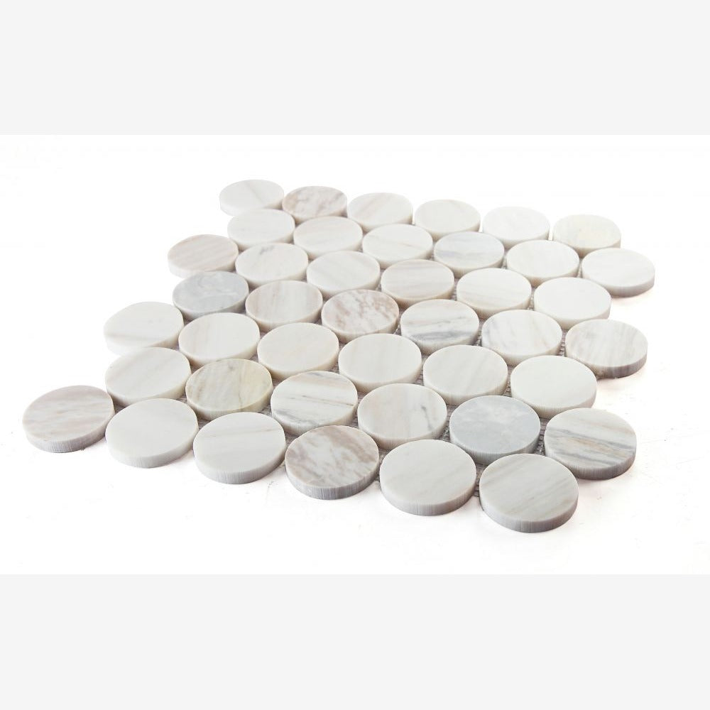 Orbix Marble Large Eura Wood Honed 2x2 11.75x12 Mosaic Tile