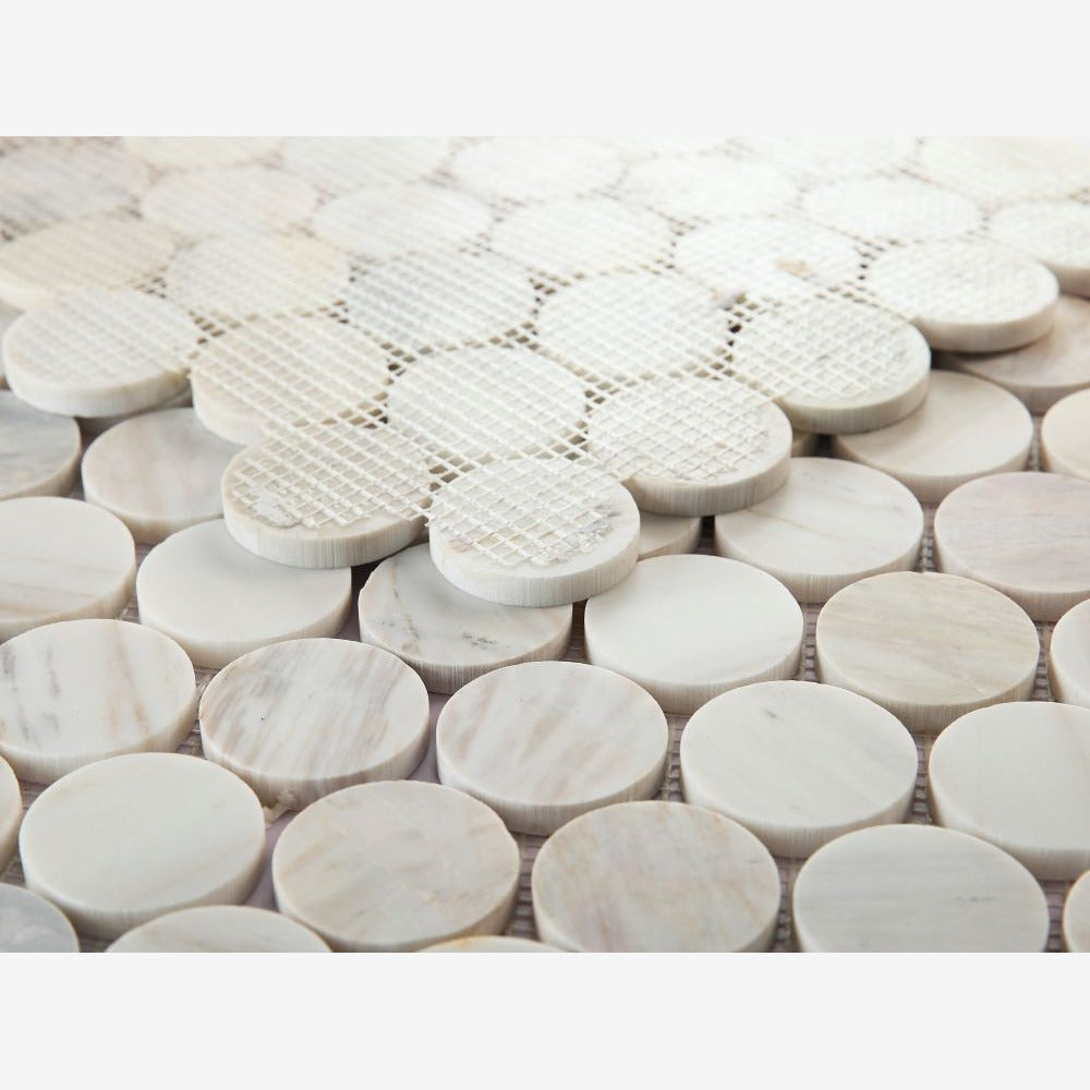 Orbix Marble Large Carrara Honed 2x2 11.75x12 Mosaic Tile