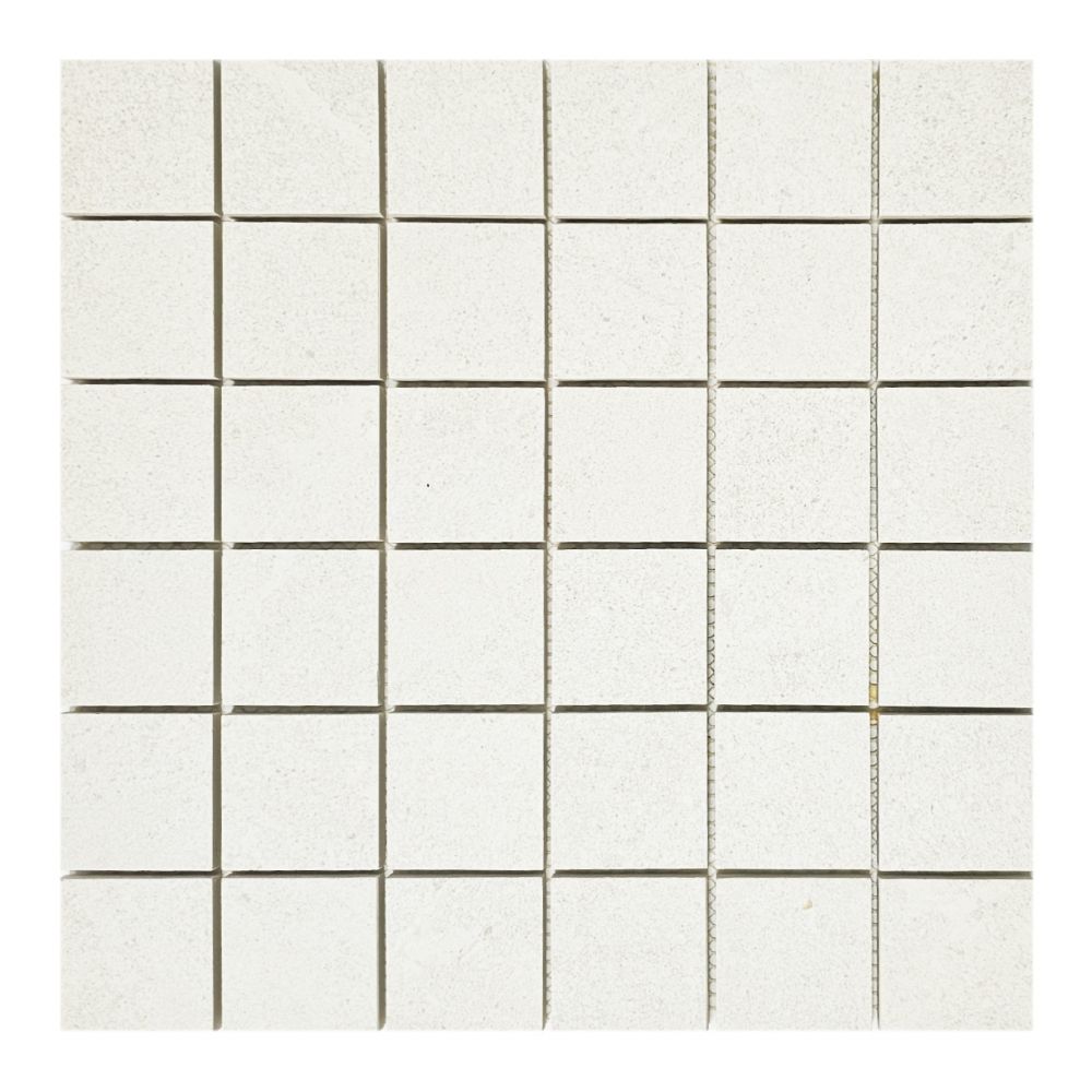 Tune Snow Square Mosaic 12x12 Porcelain Tile