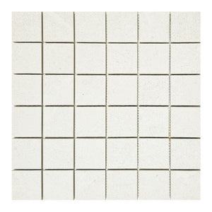 Tune Snow Square Mosaic 12x12 Porcelain Tile