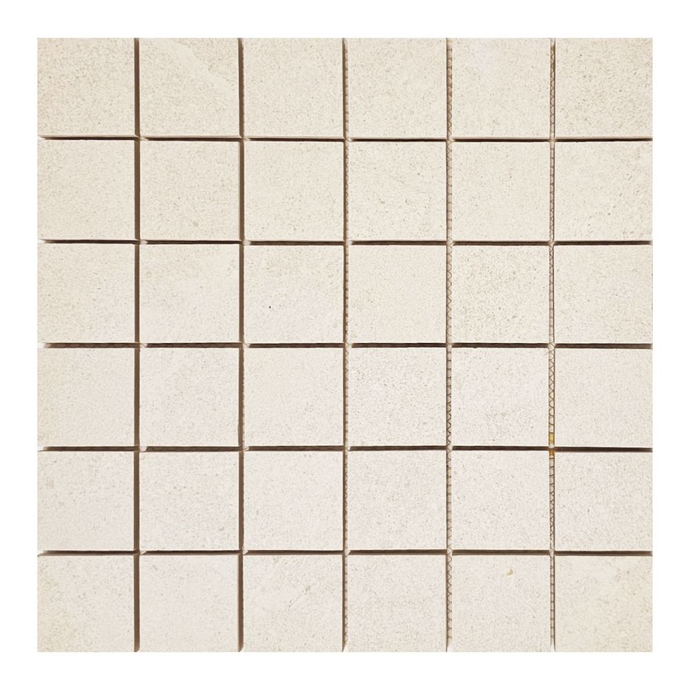 Tune Ivory Square Mosaic 12x12 Porcelain Tile