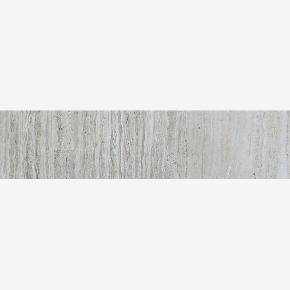 River Silver Lappato Bullnose 4x12 Porcelain Tile