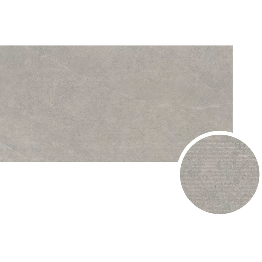 Rivora Rigato Gris 24x48 Porcelain Tile Matte
