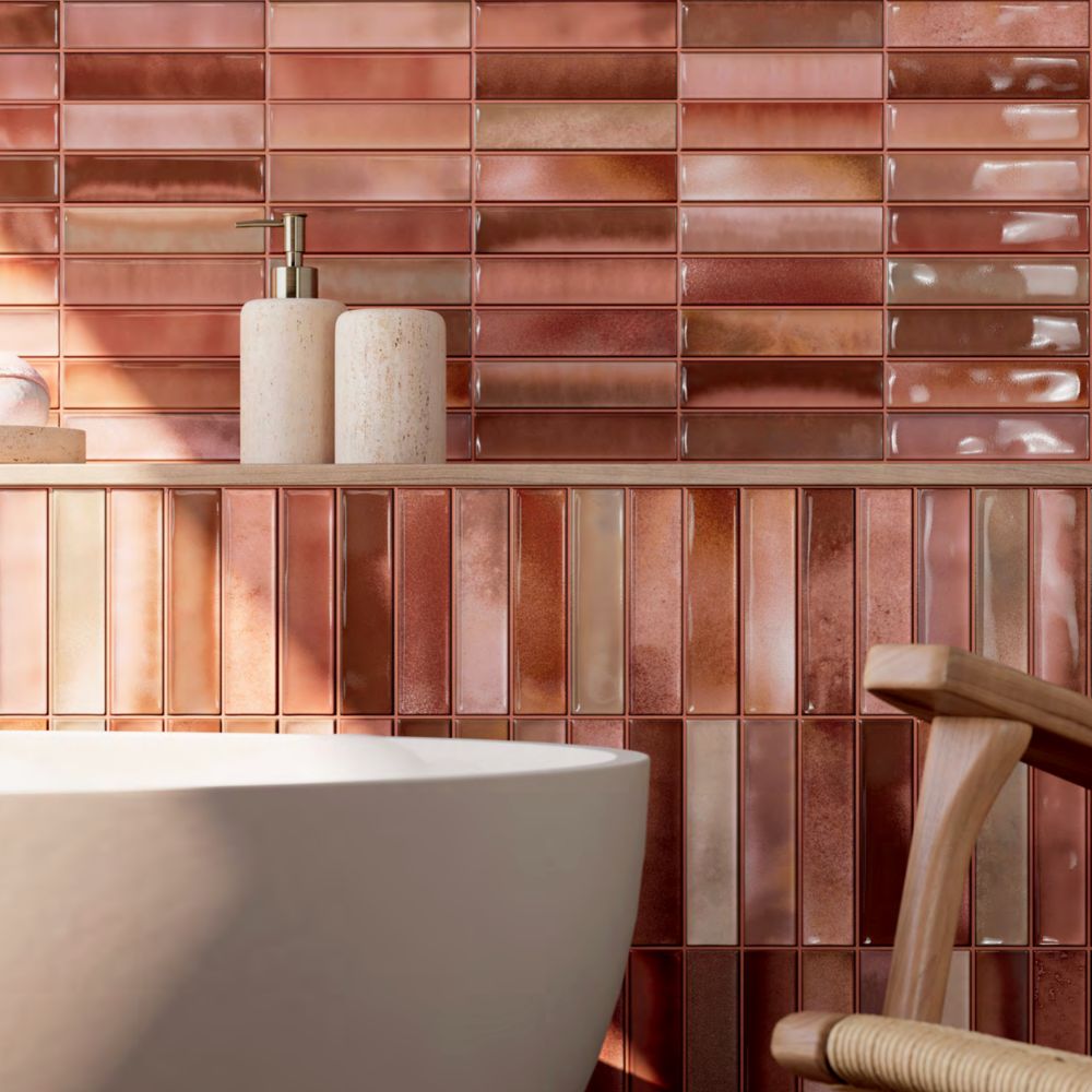 Elara Pink 6x12 Ceramic Tile Glossy