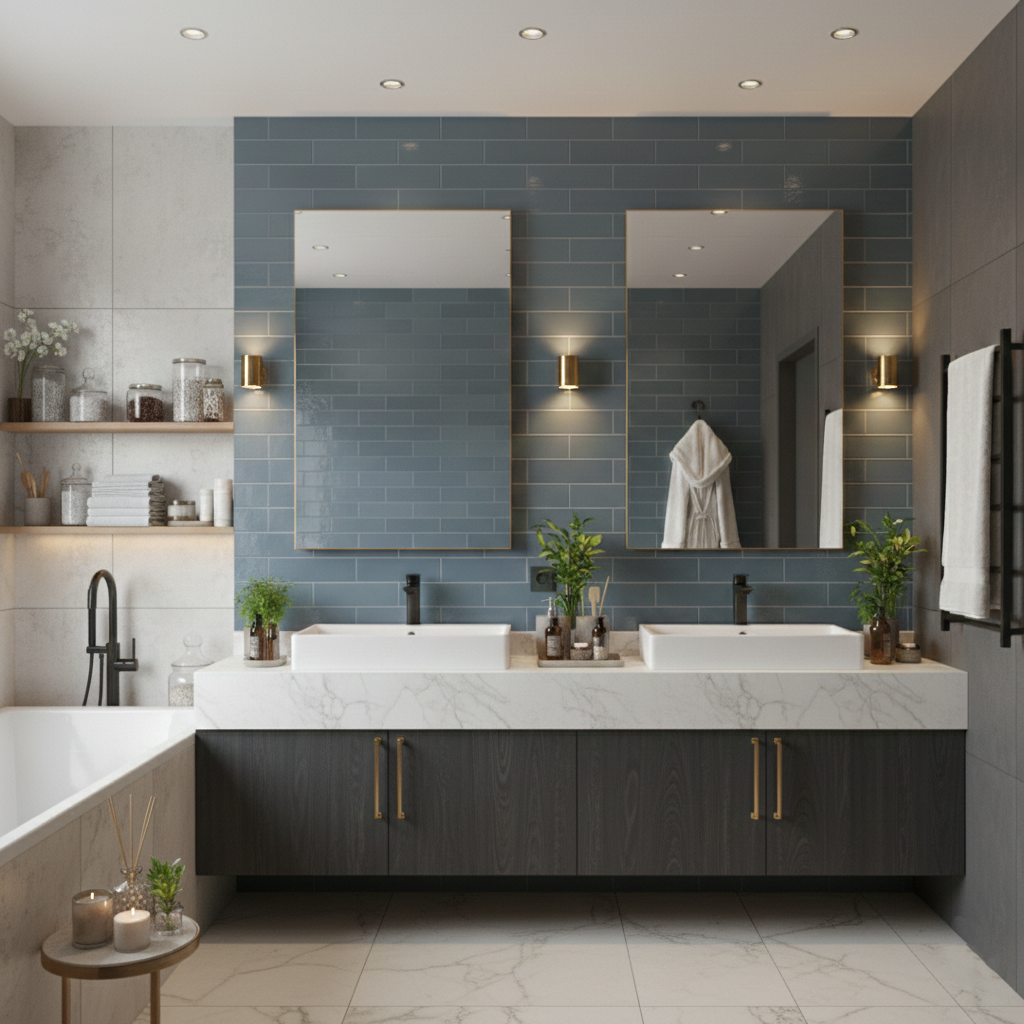 Camden Azul 3x12 Ceramic Tile Glossy