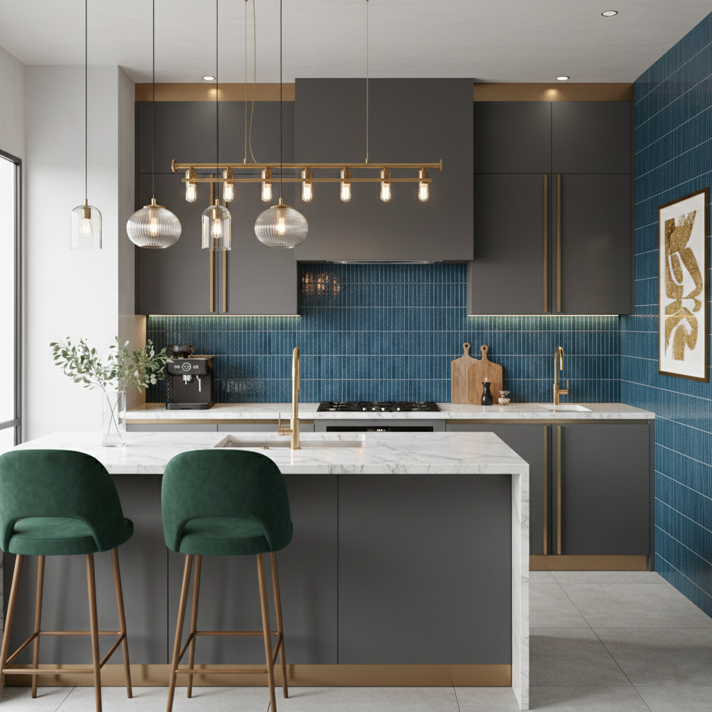 Linea Luxe Ocean 4.5x9.1 Ceramic Tile Glossy