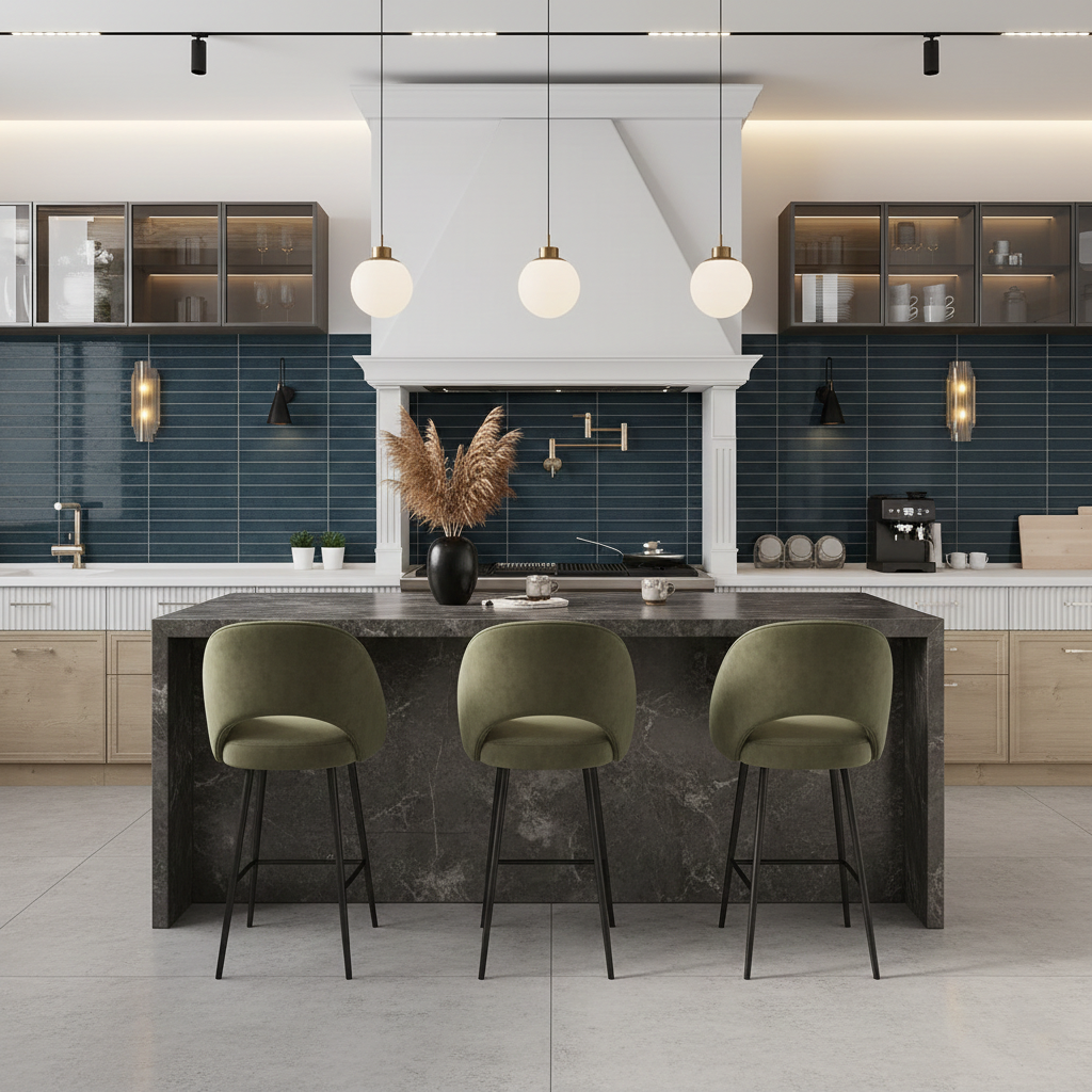 Zellure Celadon Blue 2x16 Glossy Ceramic Tile