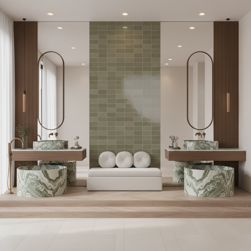 St. Lucia Green 2.5 x 5 Ceramic Tile Glossy