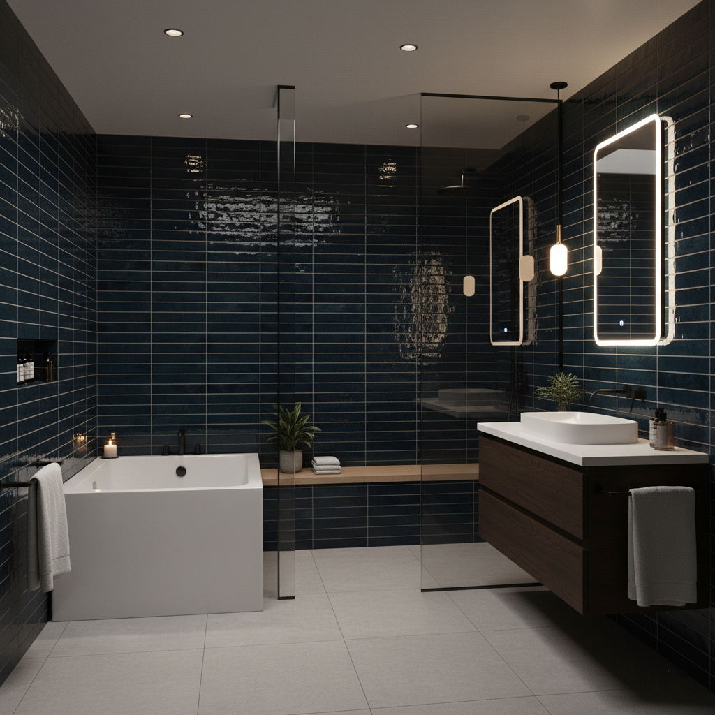 Zellure Celadon Blue 2x16 Glossy Ceramic Tile