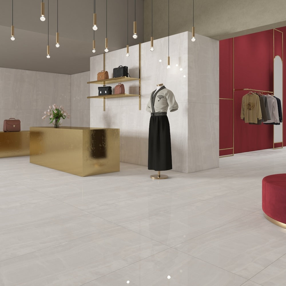 Vesper White 12x24 R Porcelain Tile Honed