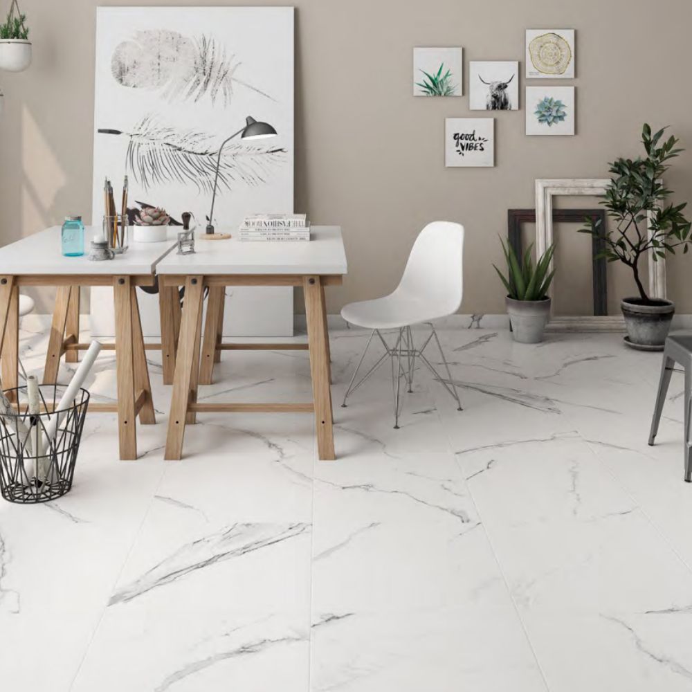 Brixton Gray 21x21 Polished Porcelain Tile