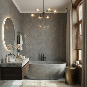 Zellure Ashen Gray 2x16 Glossy Ceramic Tile – Tilezz Zellure Ashen Gray 2x16 Glossy Ceramic Tile – Tilezz