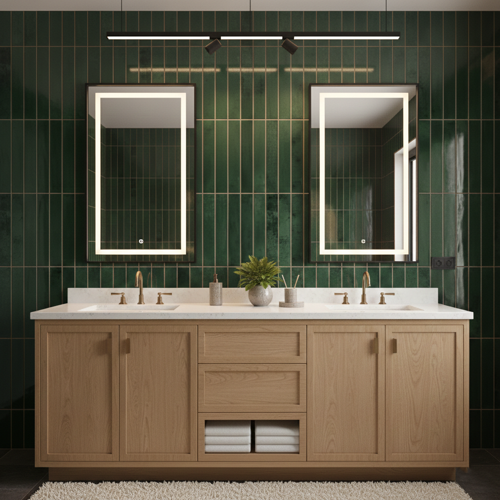 Zellure Verdal Green 2x16 Glossy Ceramic Tile – Tilezz
