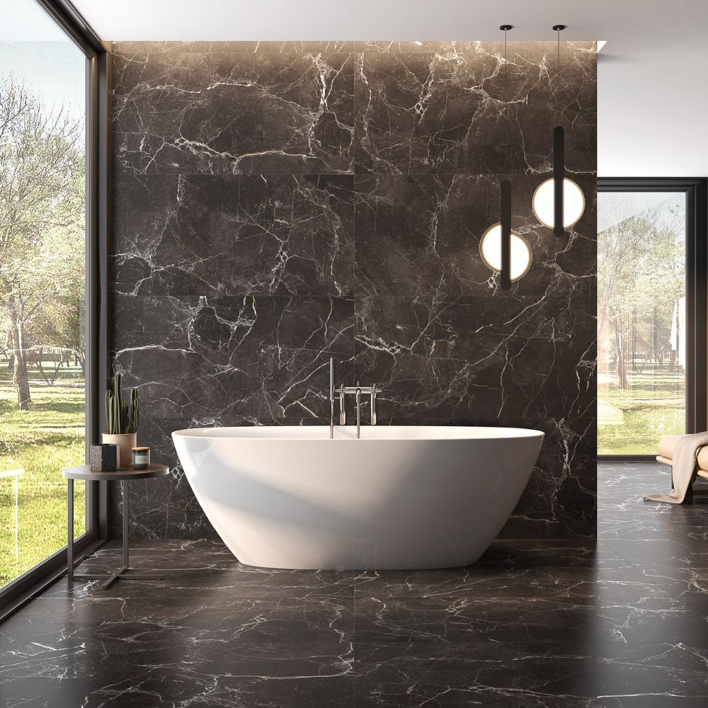 Obsidian Port Noir 12x24 R Porcelain Tile