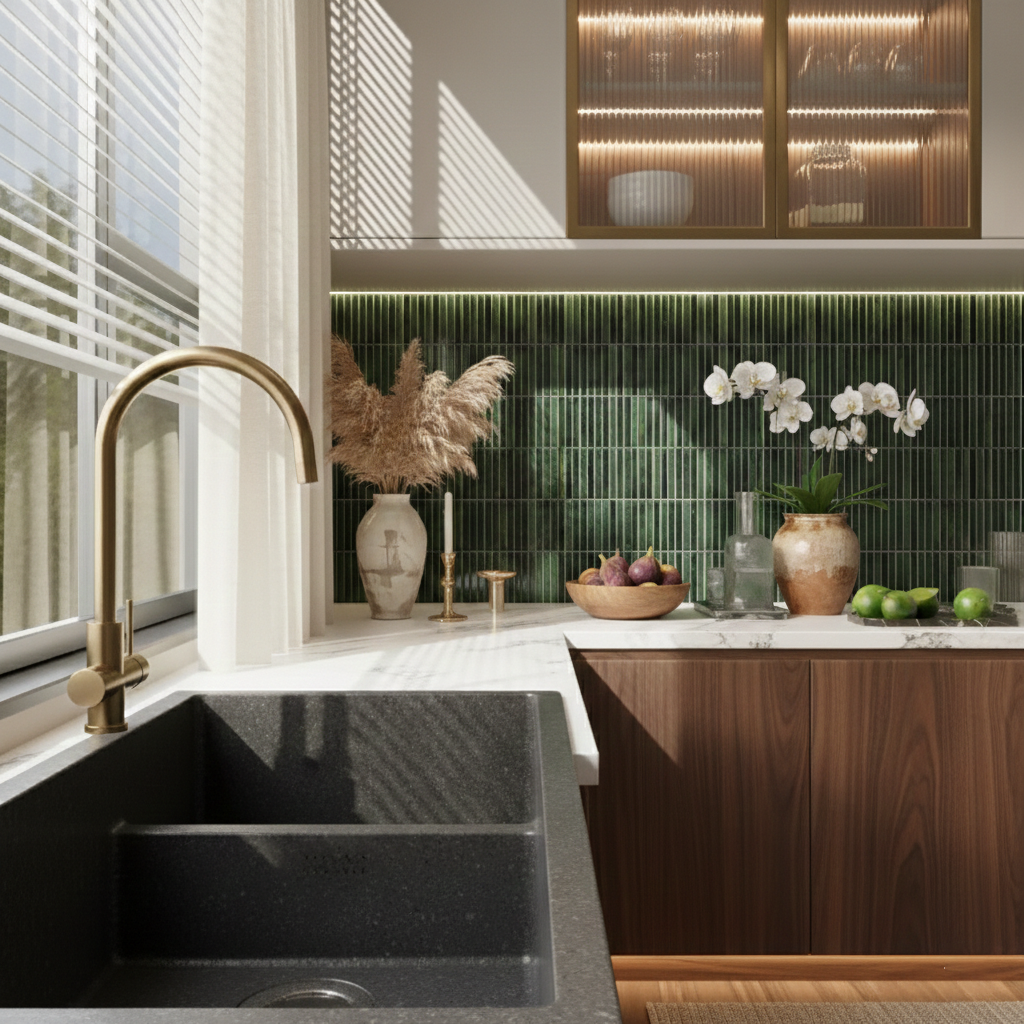 Linea Luxe Grass 4.5x9.1 Ceramic Tile Glossy