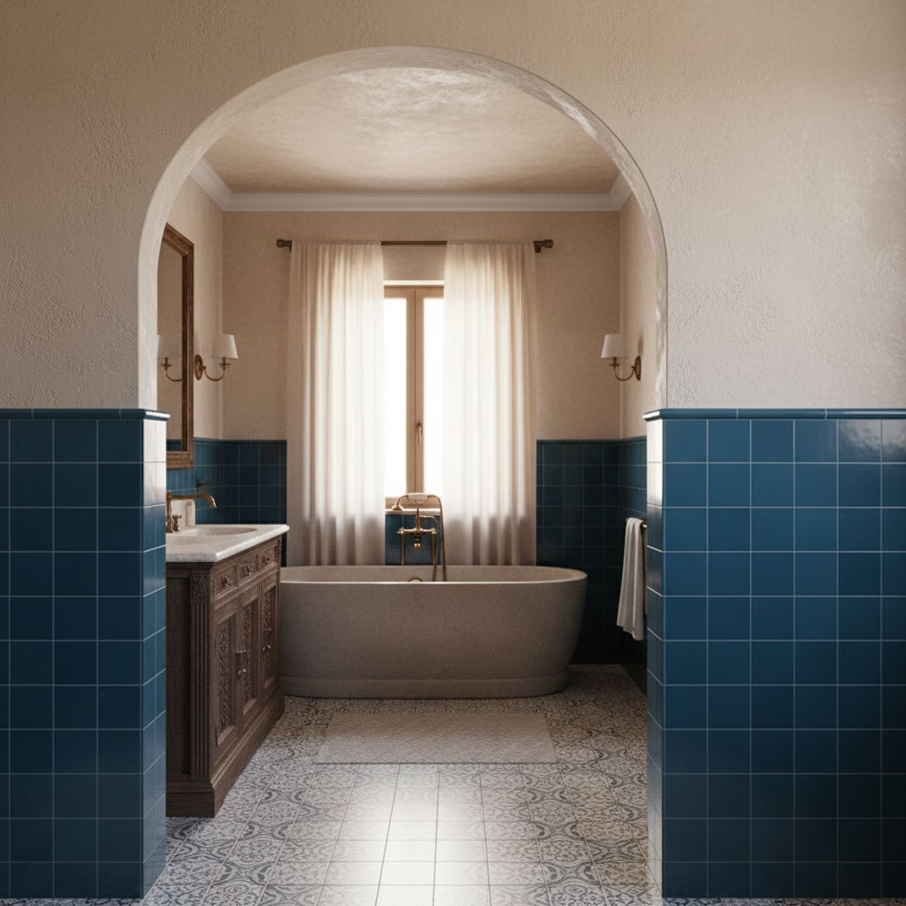 St Lucia Azul 5x5 Ceramic Tile Glossy