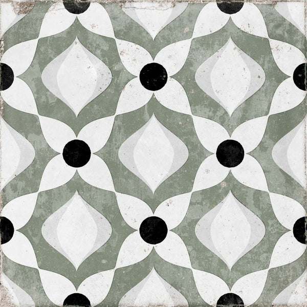 Oceanique Nantes Olive 8x8 Porcelain Tile