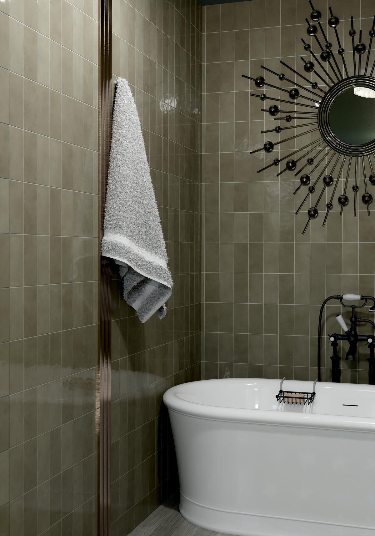 St. Lucia Green 2.5 x 5 Ceramic Tile Glossy