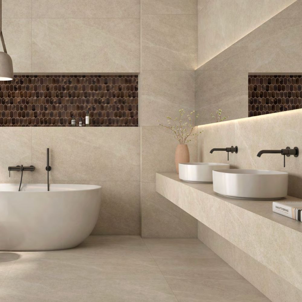 Rivora Beige 12x24 Porcelain Tile Matte