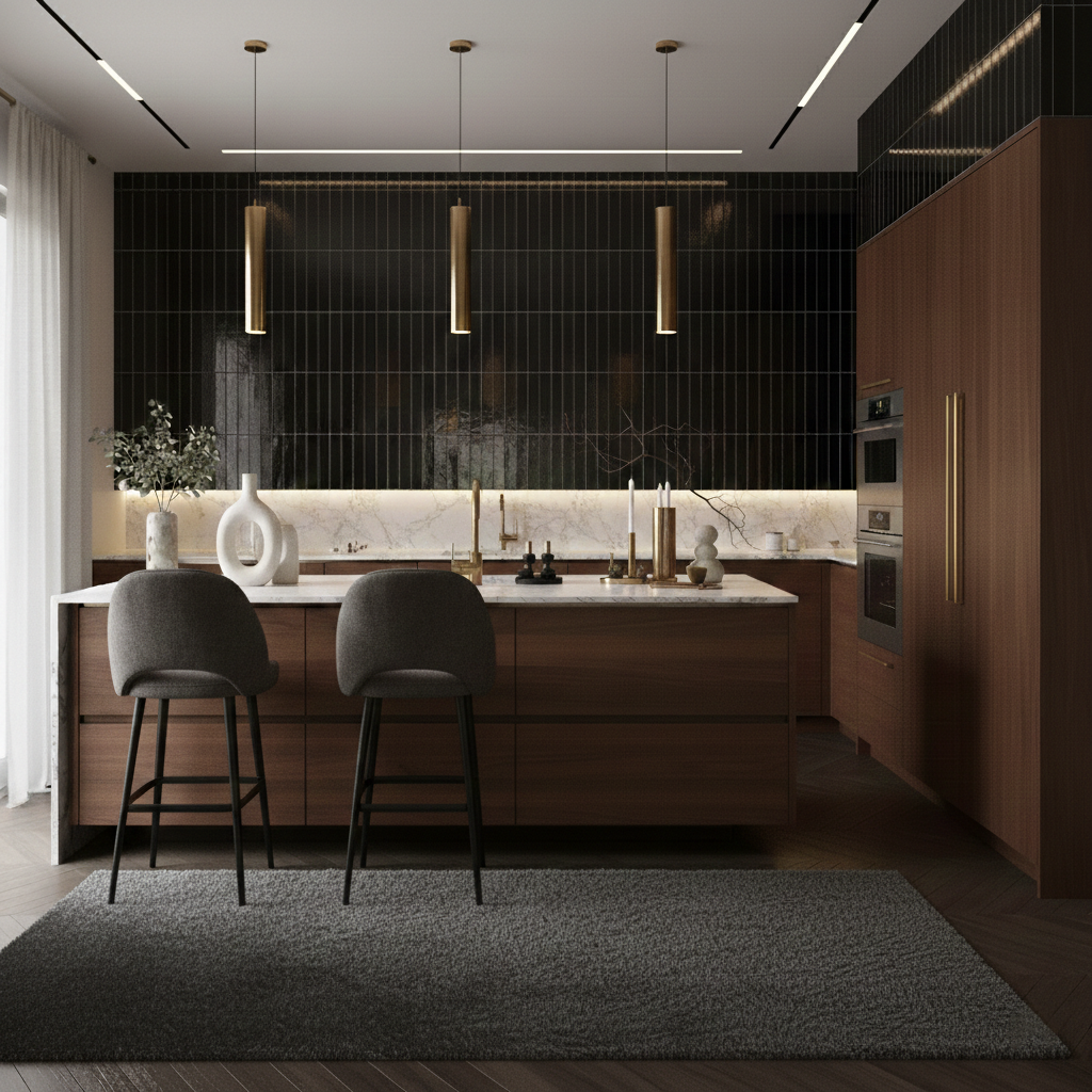 Zellure Nimbus Gray 2x16 Glossy Ceramic Tile