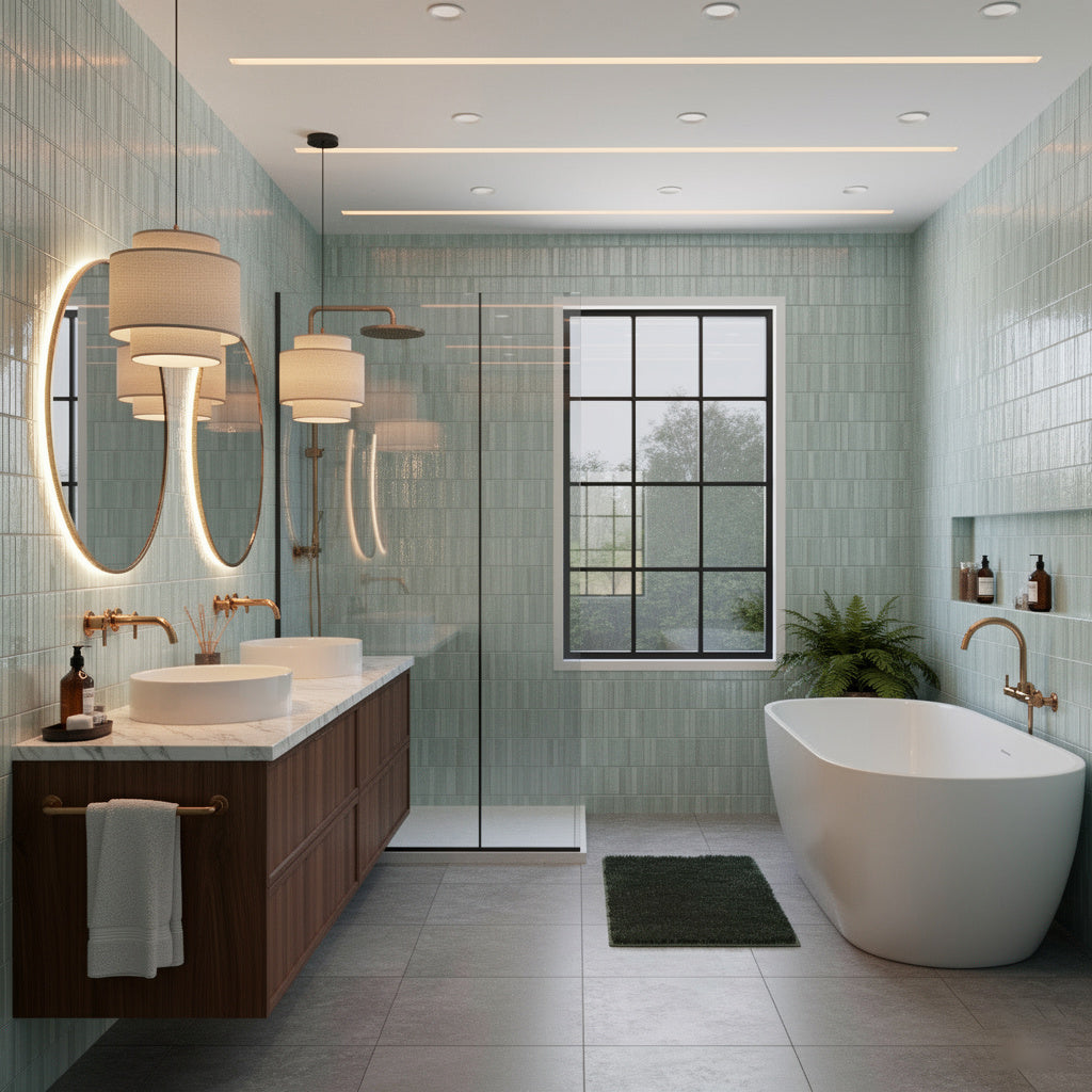 Linea Luxe Water 4.5x9.1 Ceramic Tile Glossy