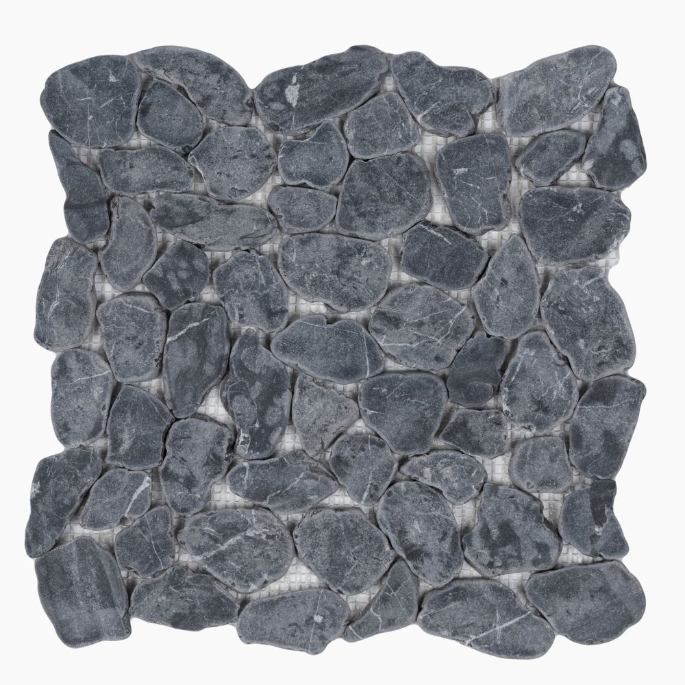 Tucson Bluestone Marble Pebble Mosaic Tile
