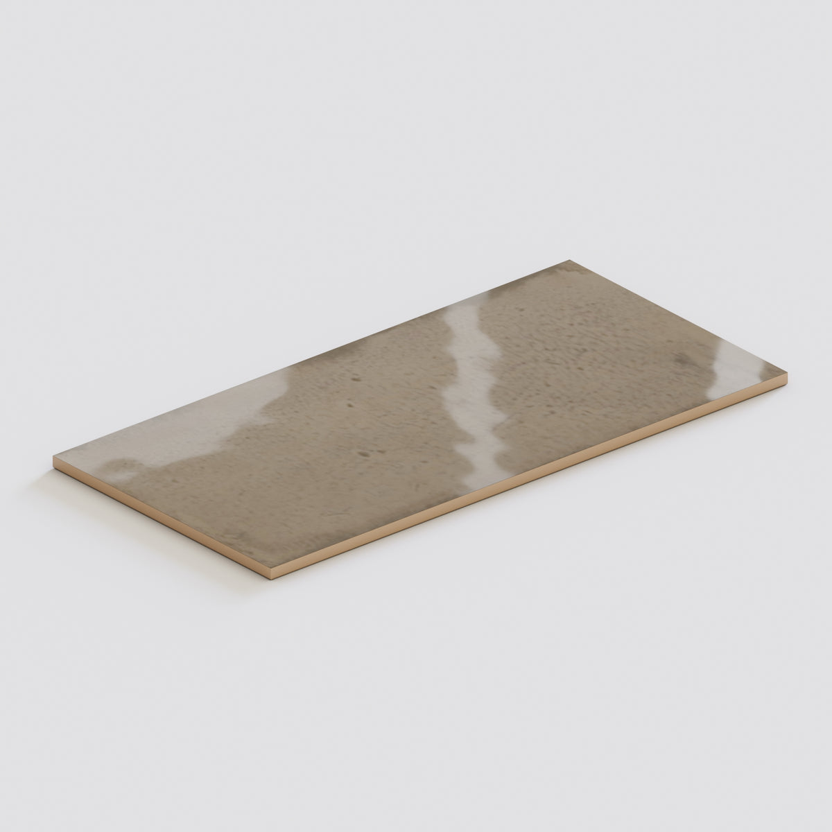 Verdure Taupe 3x6 Glossy Ceramic Tile