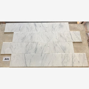 Statuario White 12x24 Polished Marble Field Tile
