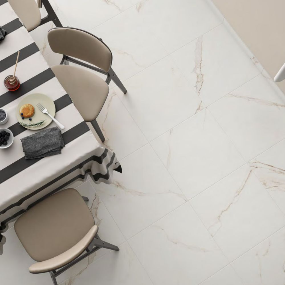 Brixton Gold 21x21 Polished Porcelain Tile