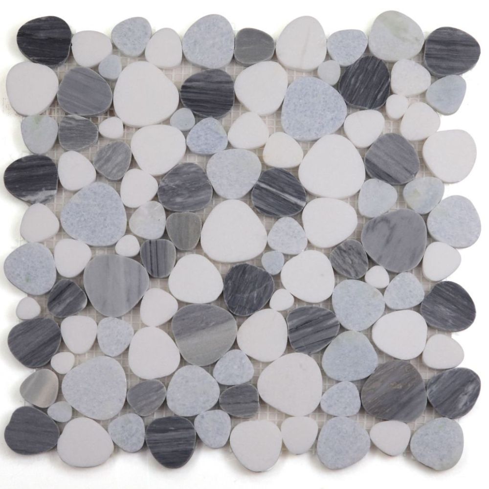 Hudson Deep Ocean Marble Pebble Mosaic Tile