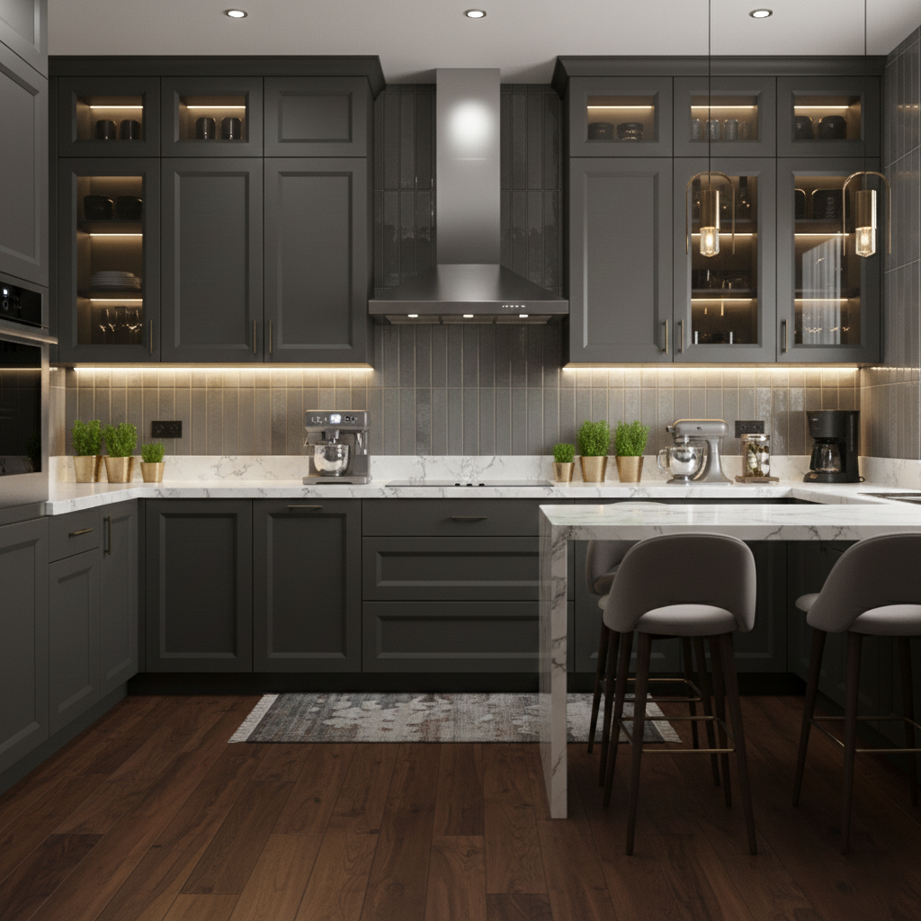 Zellure Ashen Gray 2x16 Glossy Ceramic Tile