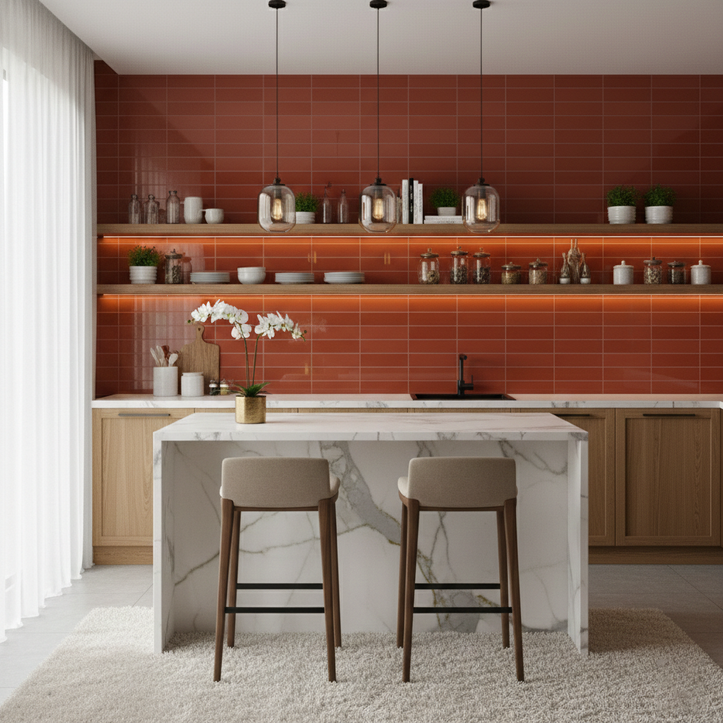 Camden Peach 3x12 Ceramic Tile Glossy